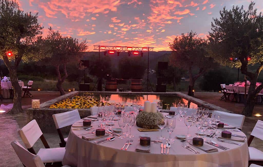 quinta para casamento sunset